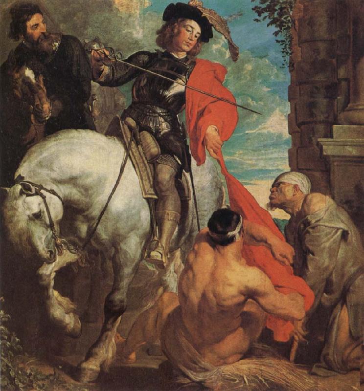 Anthony Van Dyck St Martin Dividing his Cloak oil painting picture